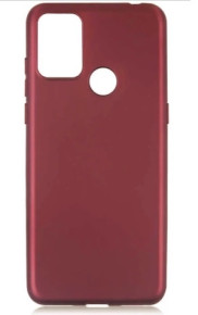 Луксозен силиконов гръб ТПУ ултра тънък МАТ за Motorola Moto G60 бордо 